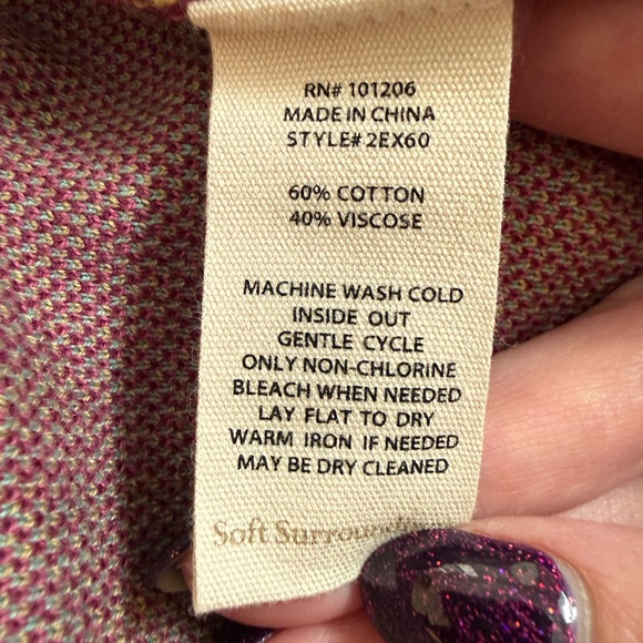 Soft Surroundings Belloza Crewneck Tunic Sweater - Picture 7 of 8